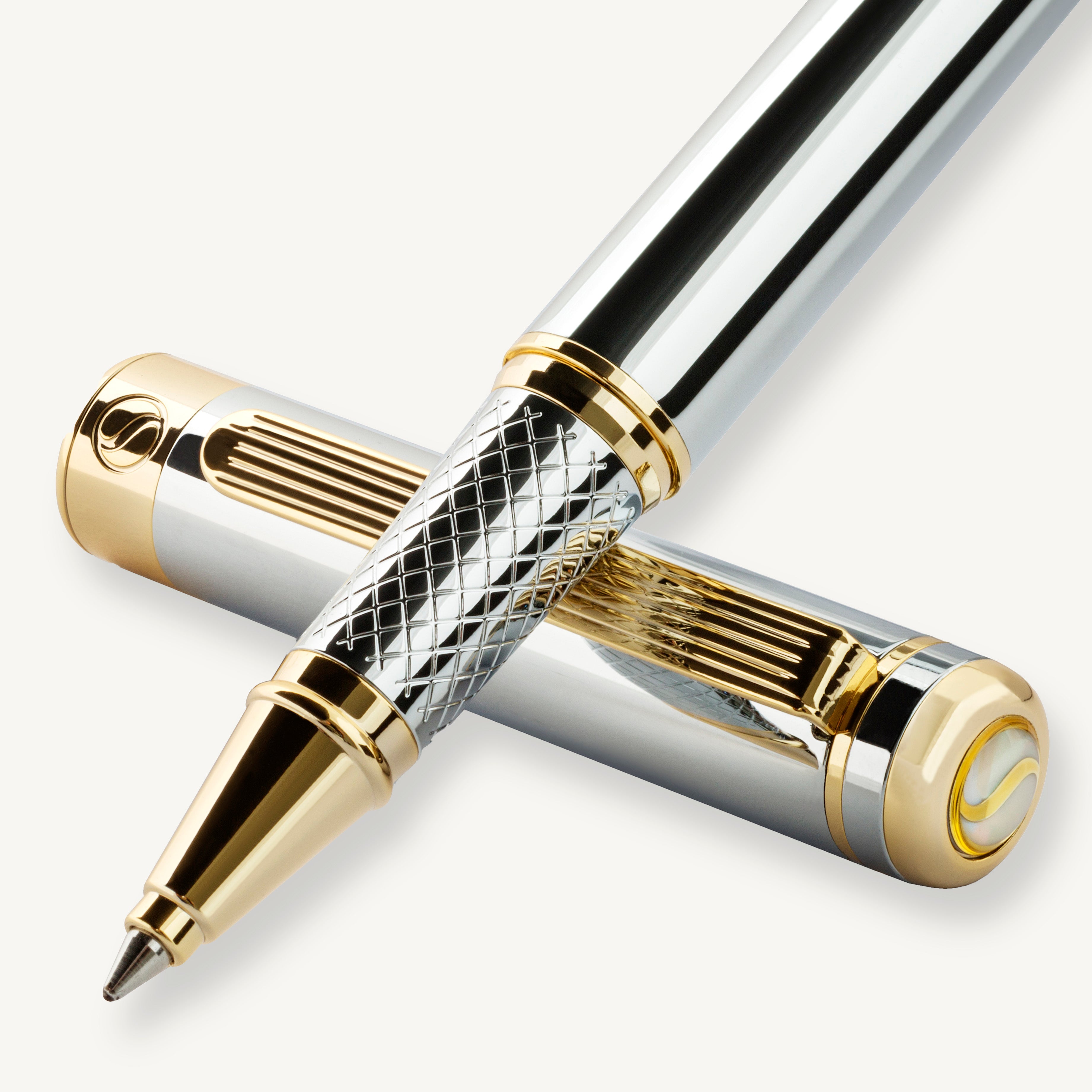 Classic Silver Chrome Rollerball Pen