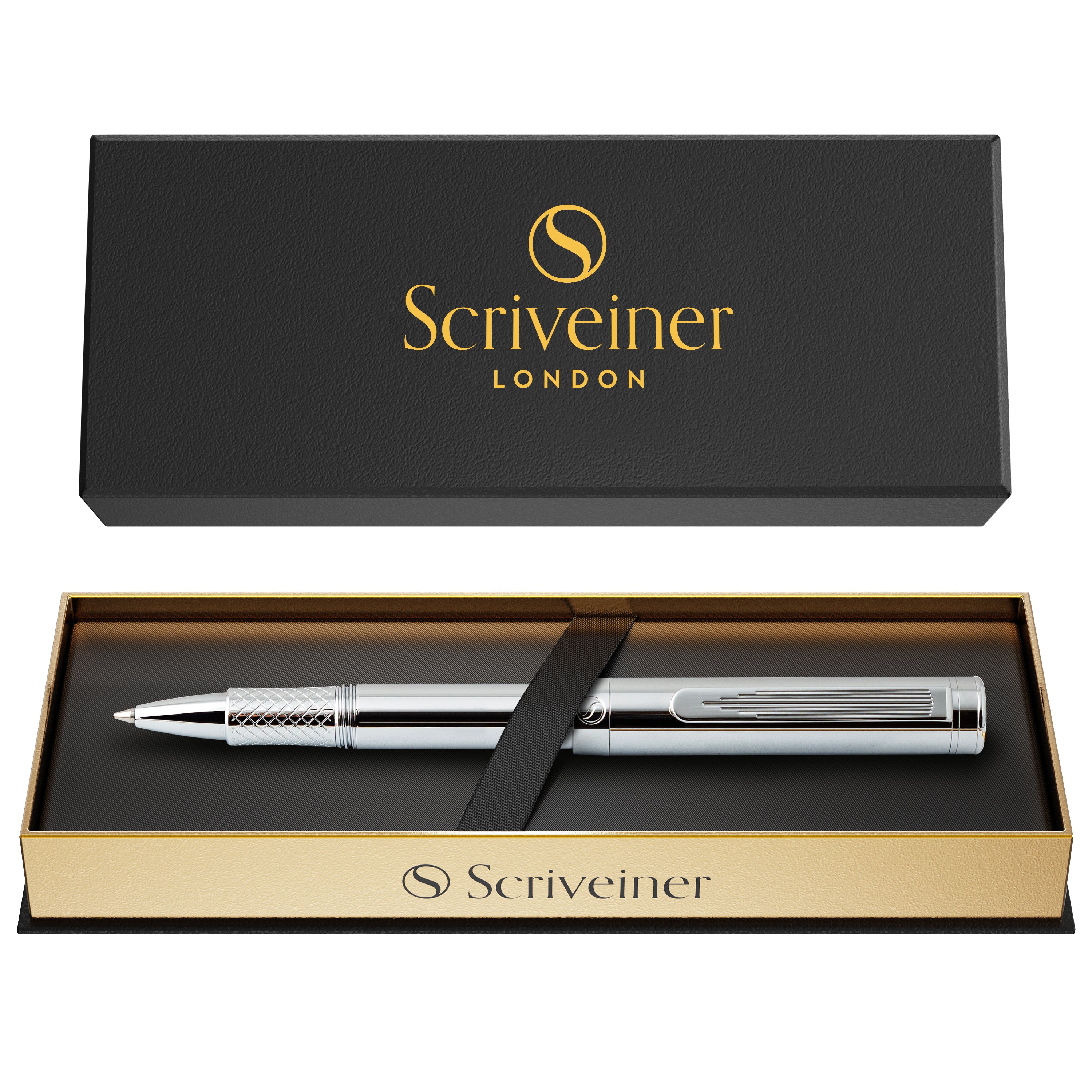 EDC Silver Chrome Rollerball Pen