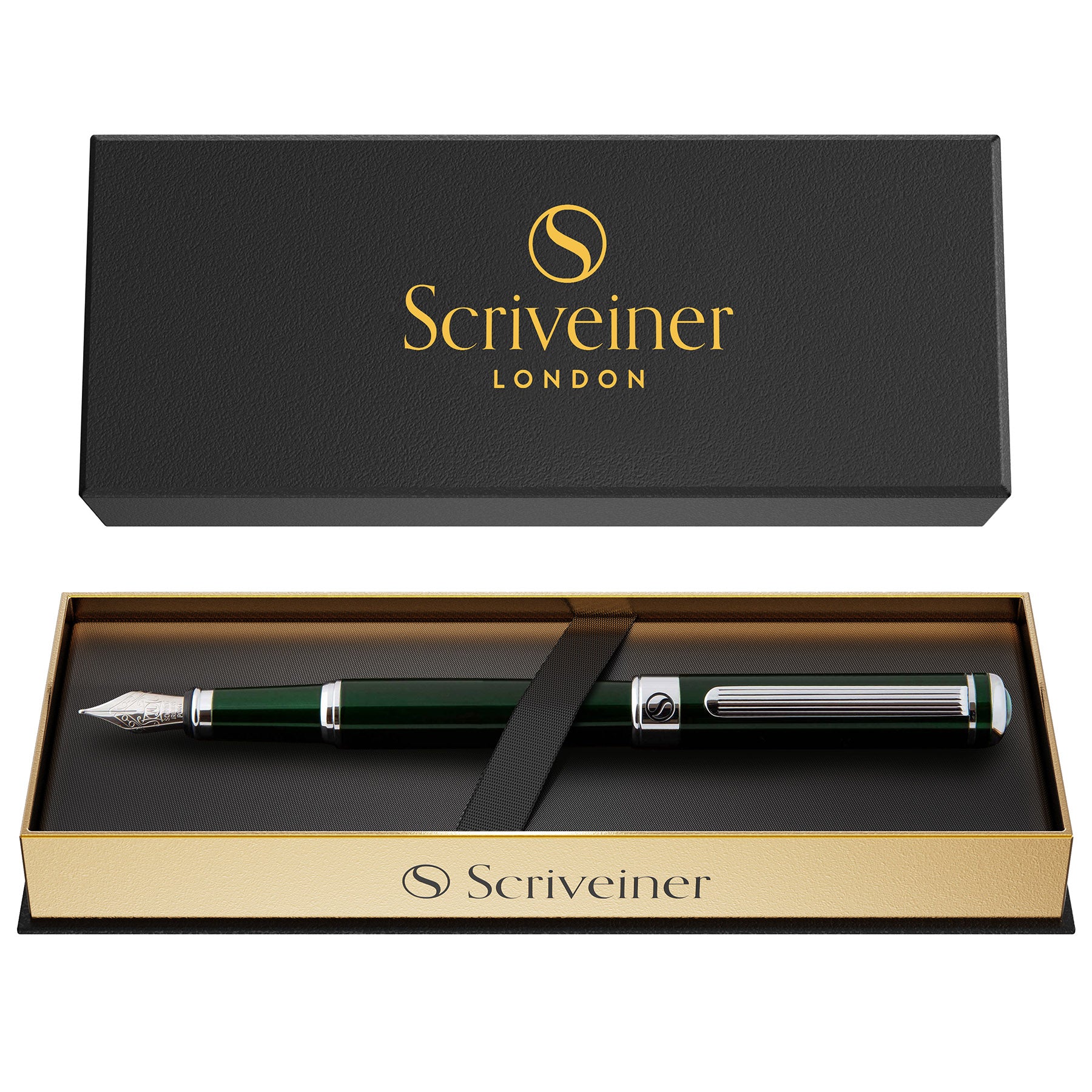 Scriveiner Classic British Racing Green Fountain Pen - Medium Nib