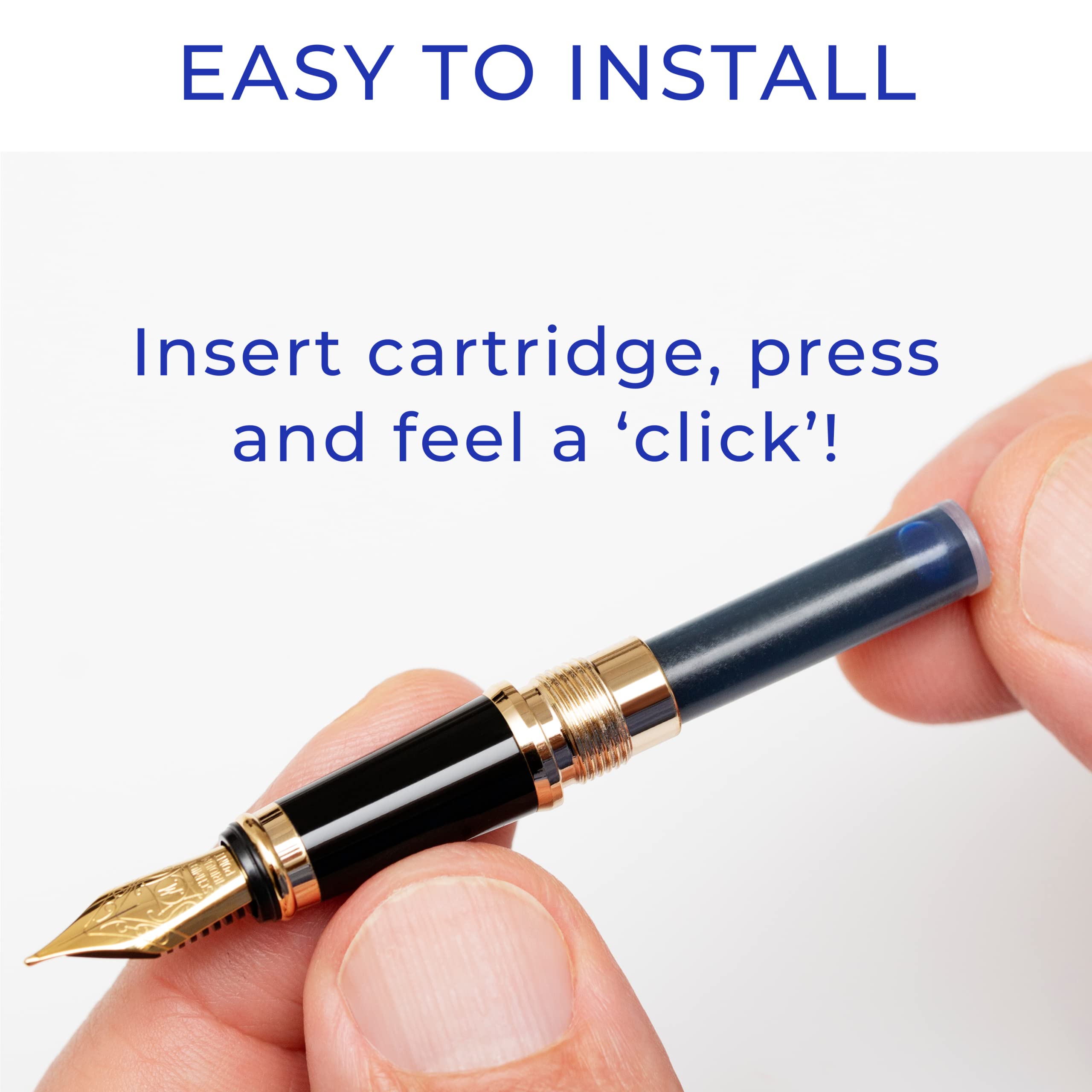 Scriveiner Blue Fountain Pen Ink Cartridges