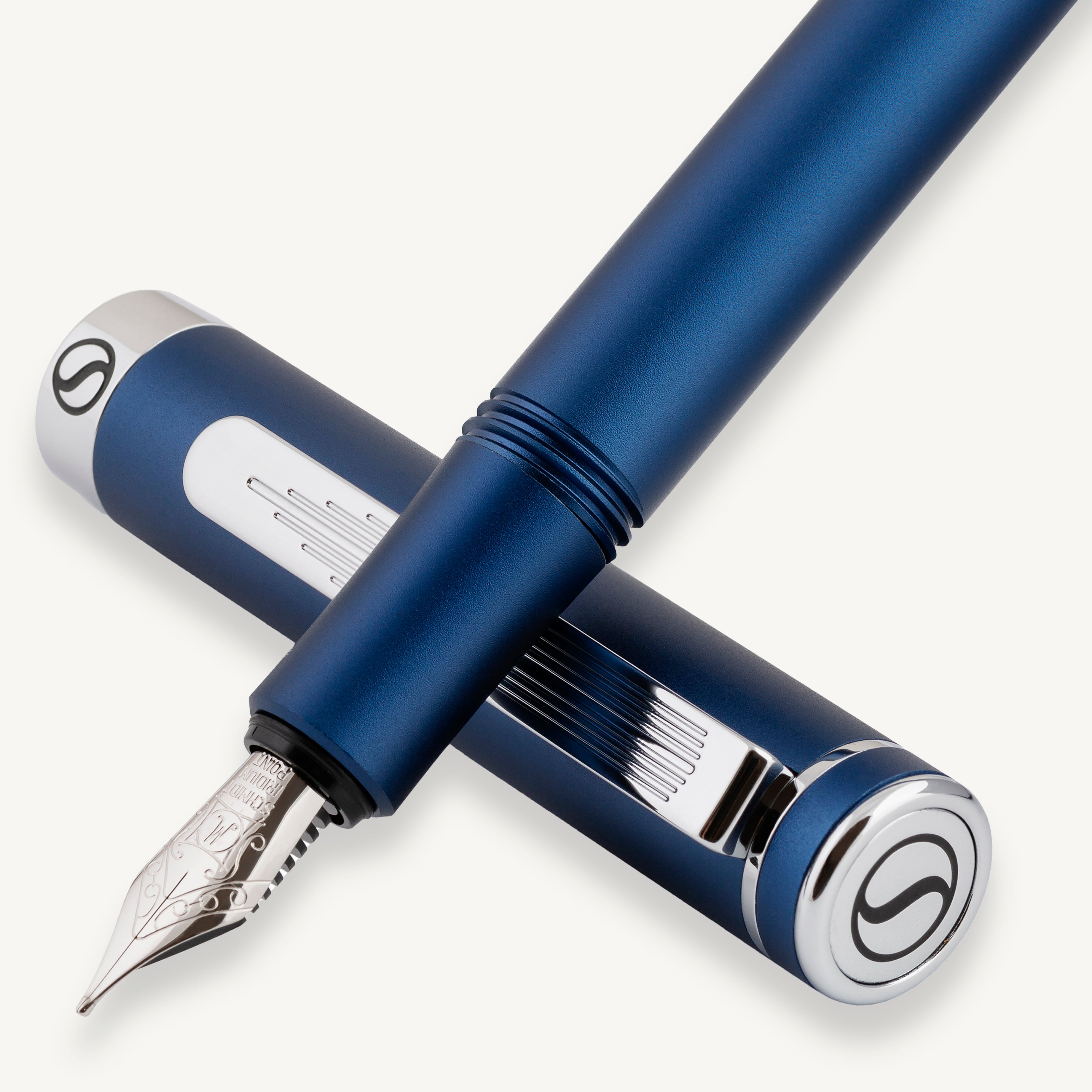 EDC Matte Blue Fountain Pen - Medium Nib