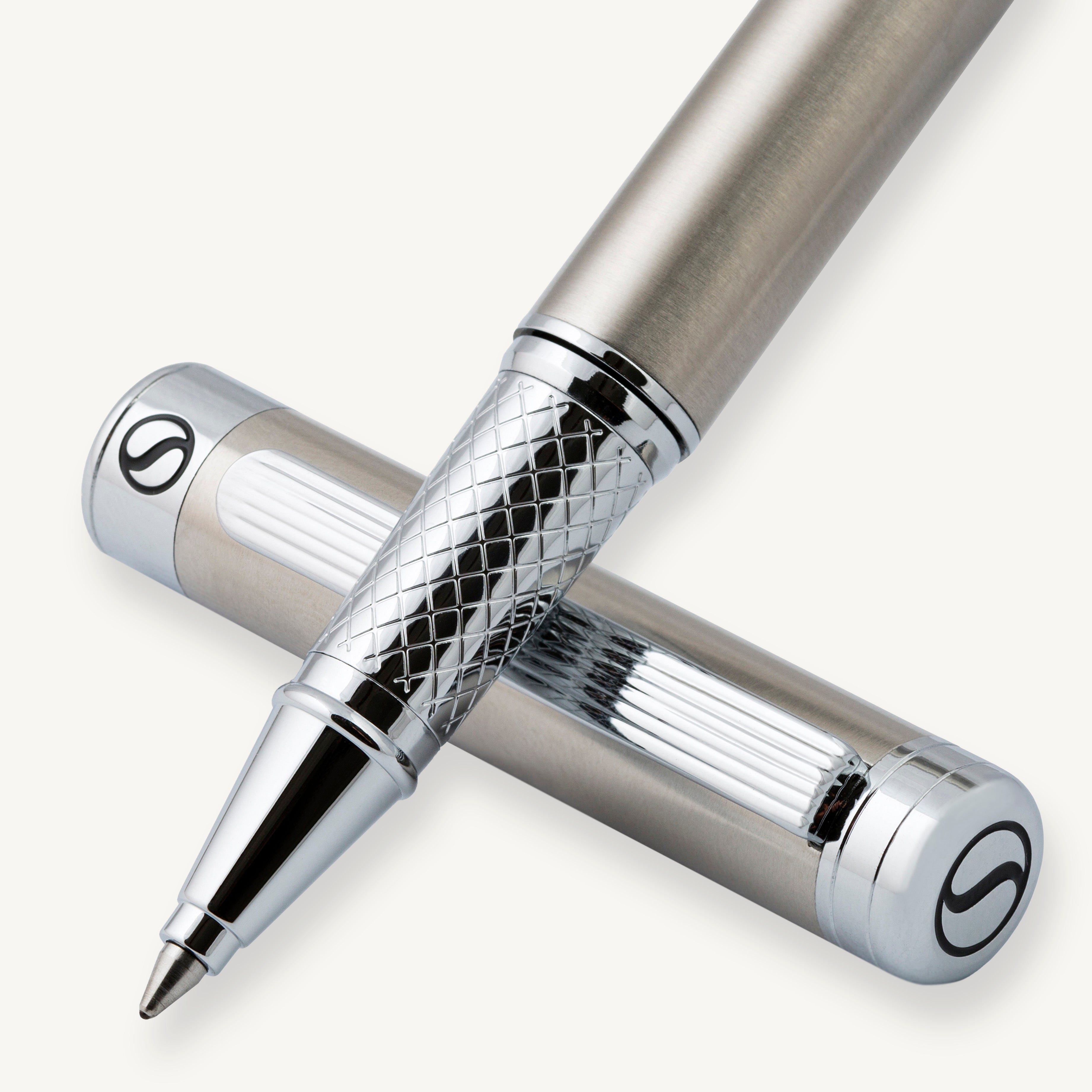 Scriveiner Classic Stainless Steel Rollerball Pen