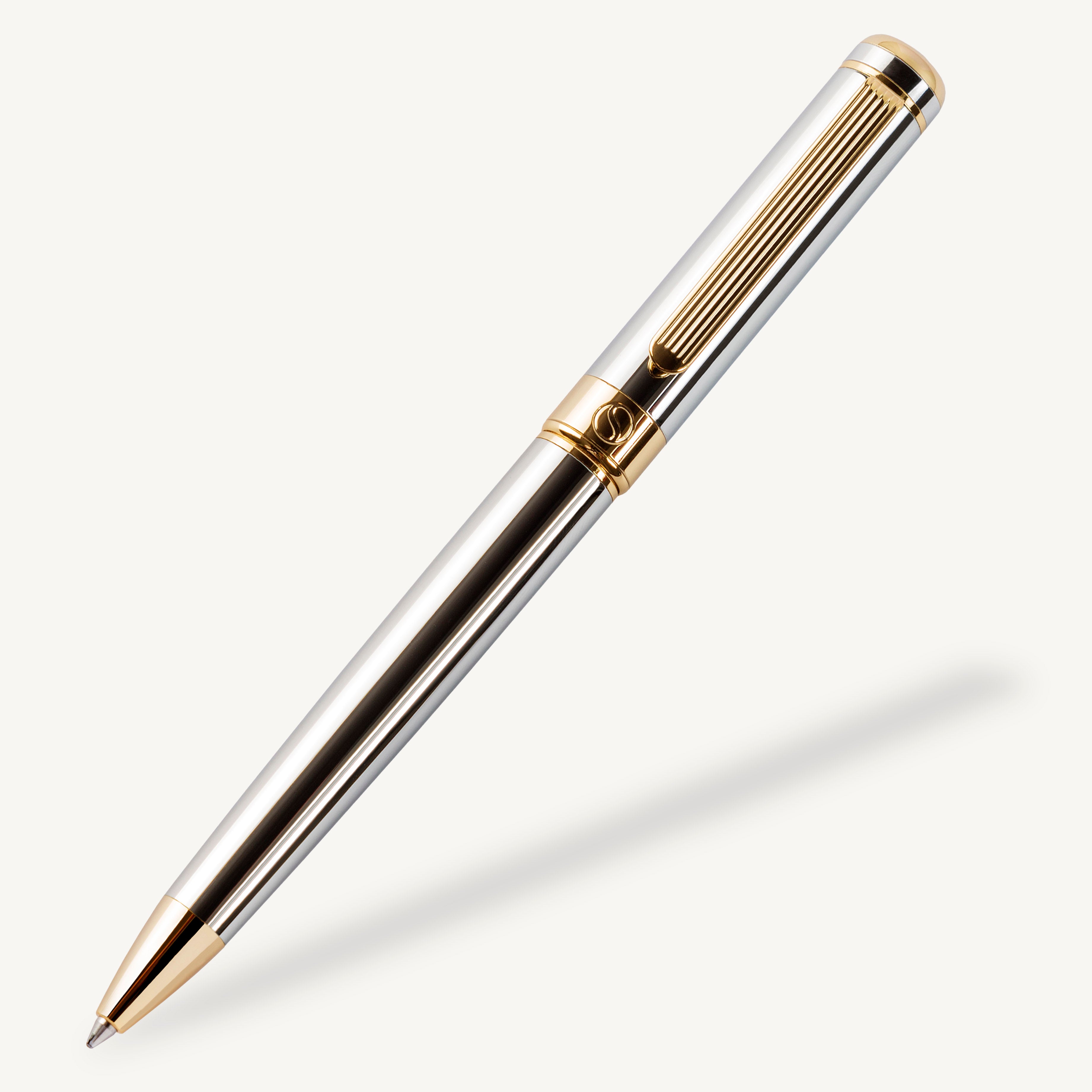 Scriveiner Classic Silver Chrome Ballpoint Pen