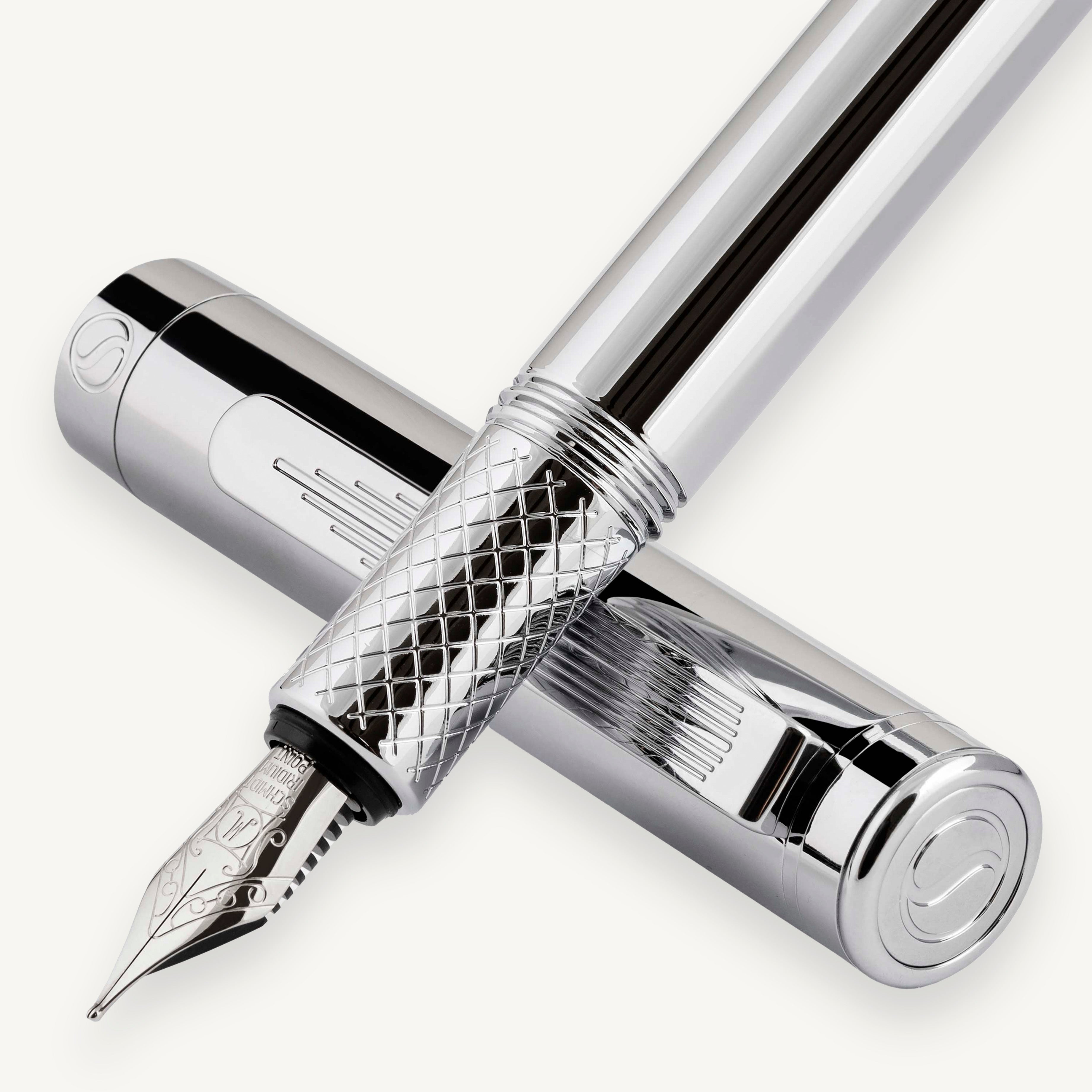Classic Stainless Steel Fountain Pen - Fine Nib