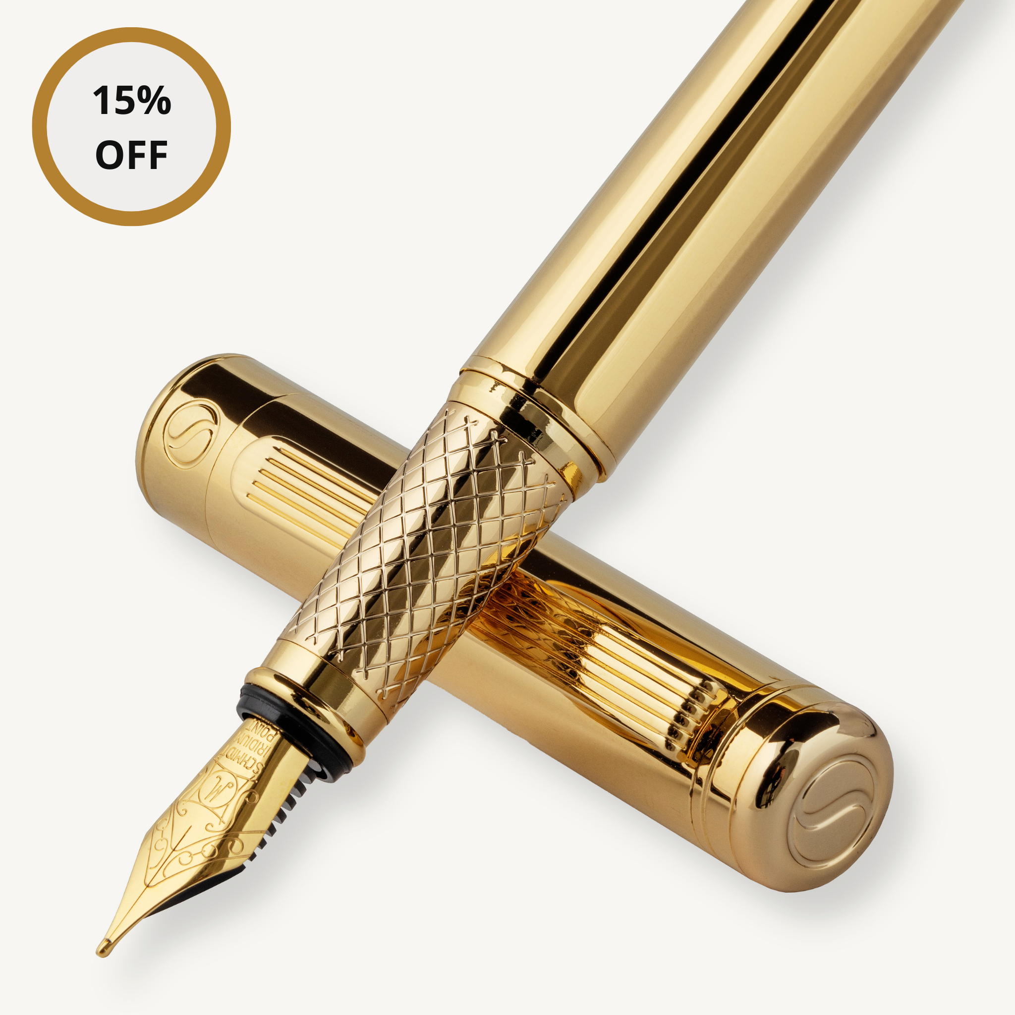 Classic Gold Fountain Pen - Fine Nib