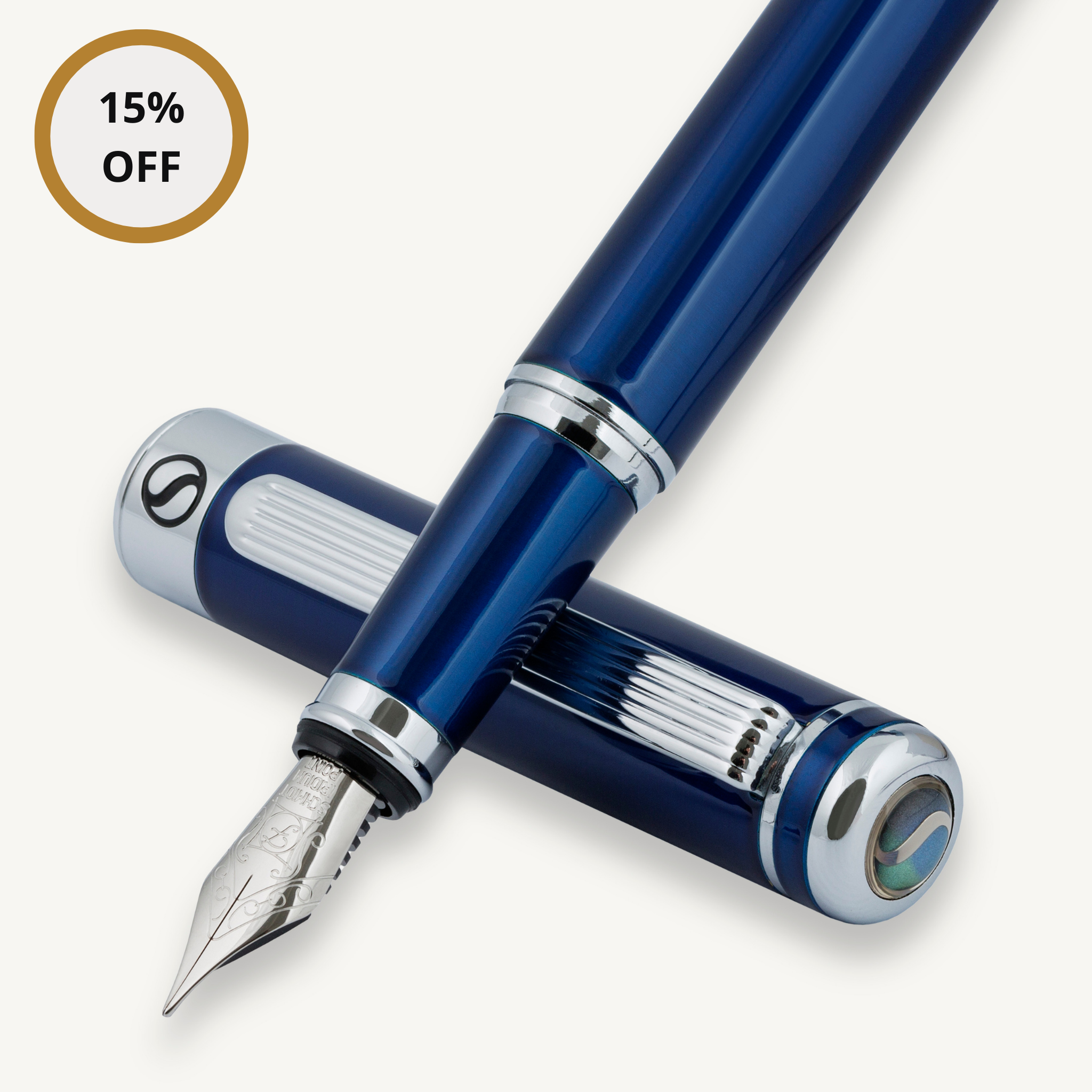 Classic Midnight Blue Fountain Pen - Fine Nib