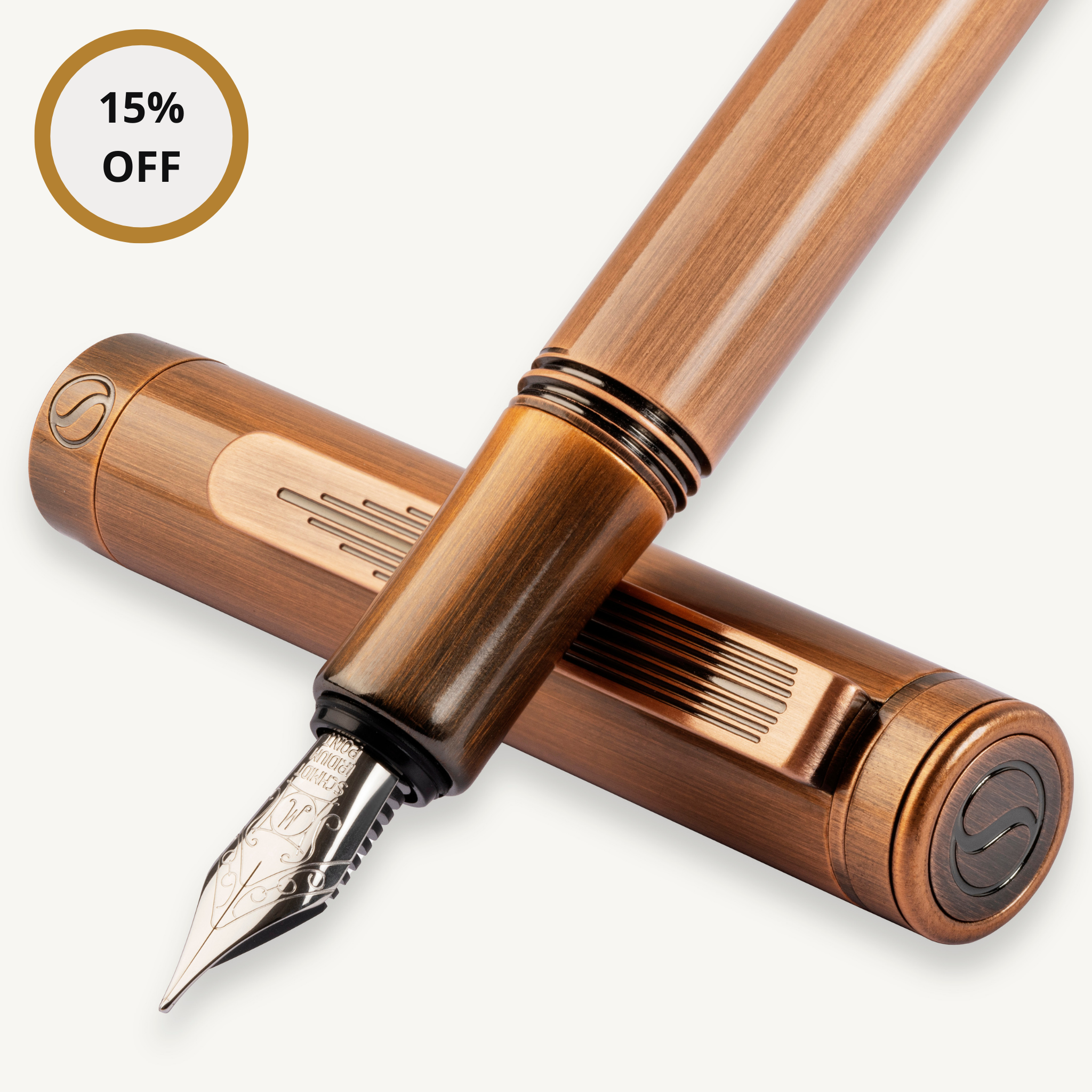 EDC Copper Fountain Pen - Fine Nib