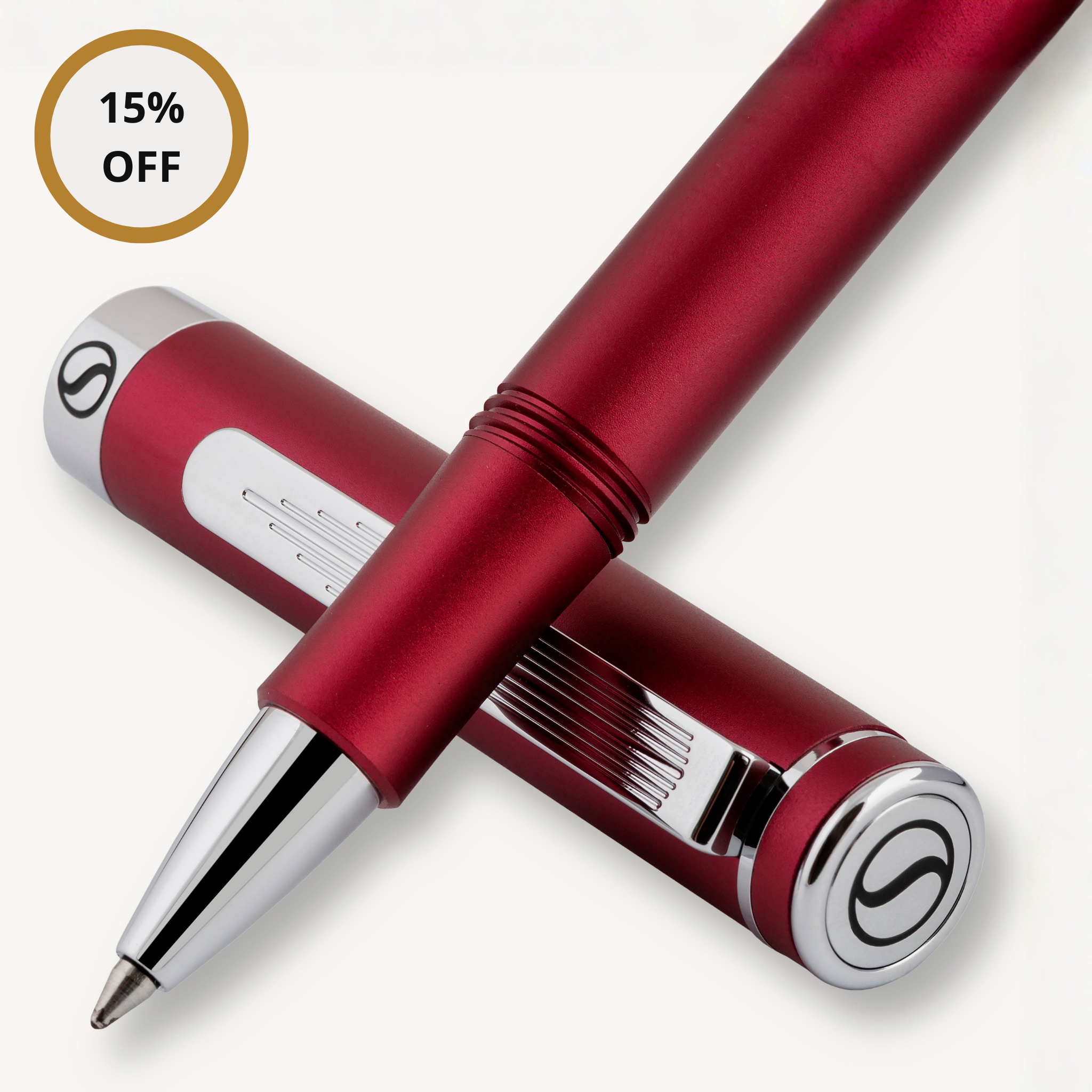 EDC Matt Red Rollerball Pen