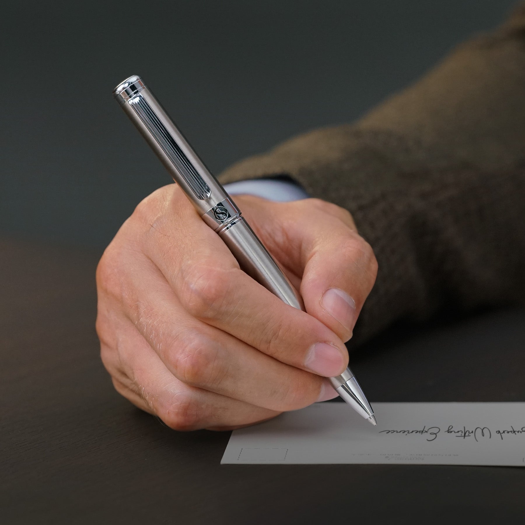 Scriveiner Classic Stainless Steel Ballpoint Pen