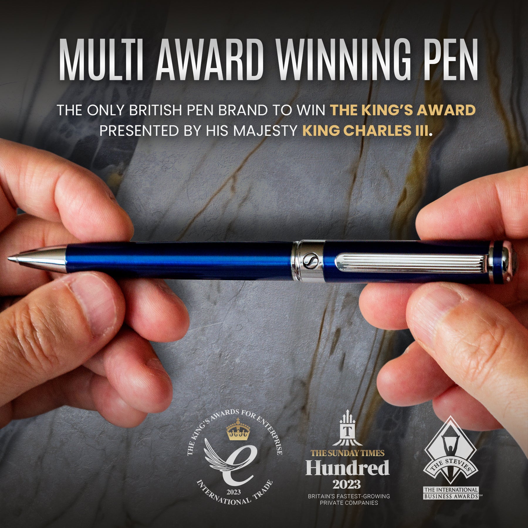 Scriveiner Classic Midnight Blue ballpoint Pen