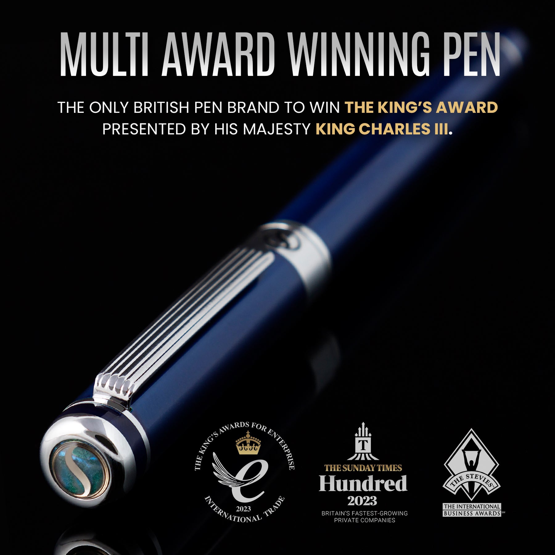 Scriveiner Classic Midnight Blue Rollerball Pen