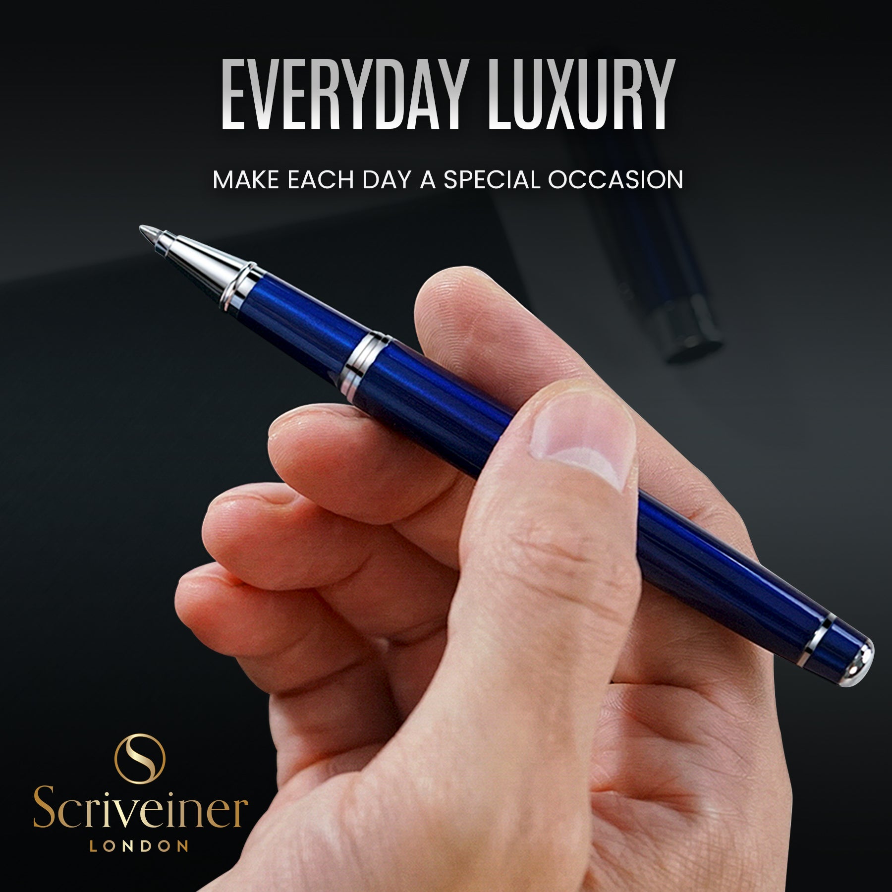 Scriveiner Classic Midnight Blue Rollerball Pen