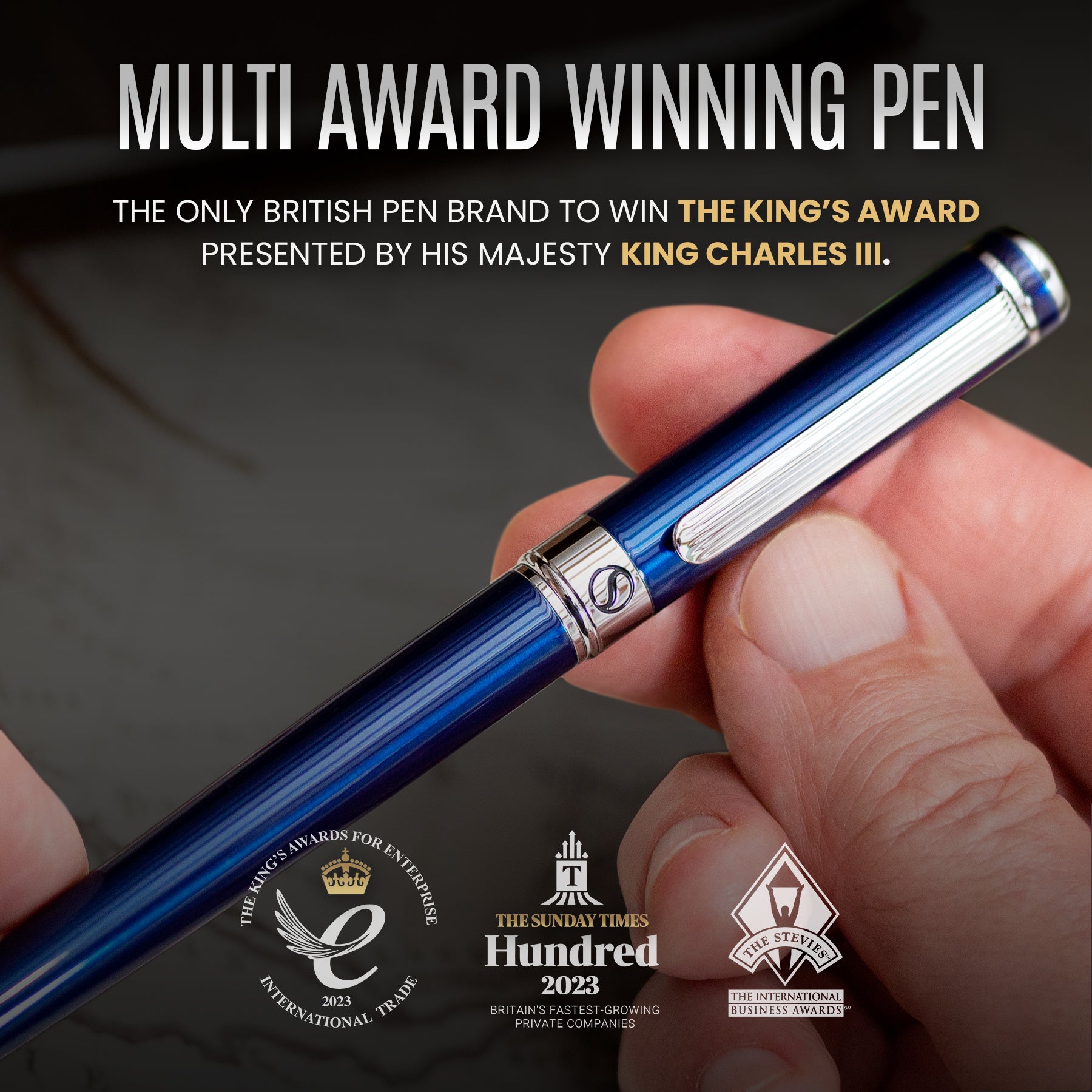 Scriveiner Classic Midnight Blue Rollerball Pen