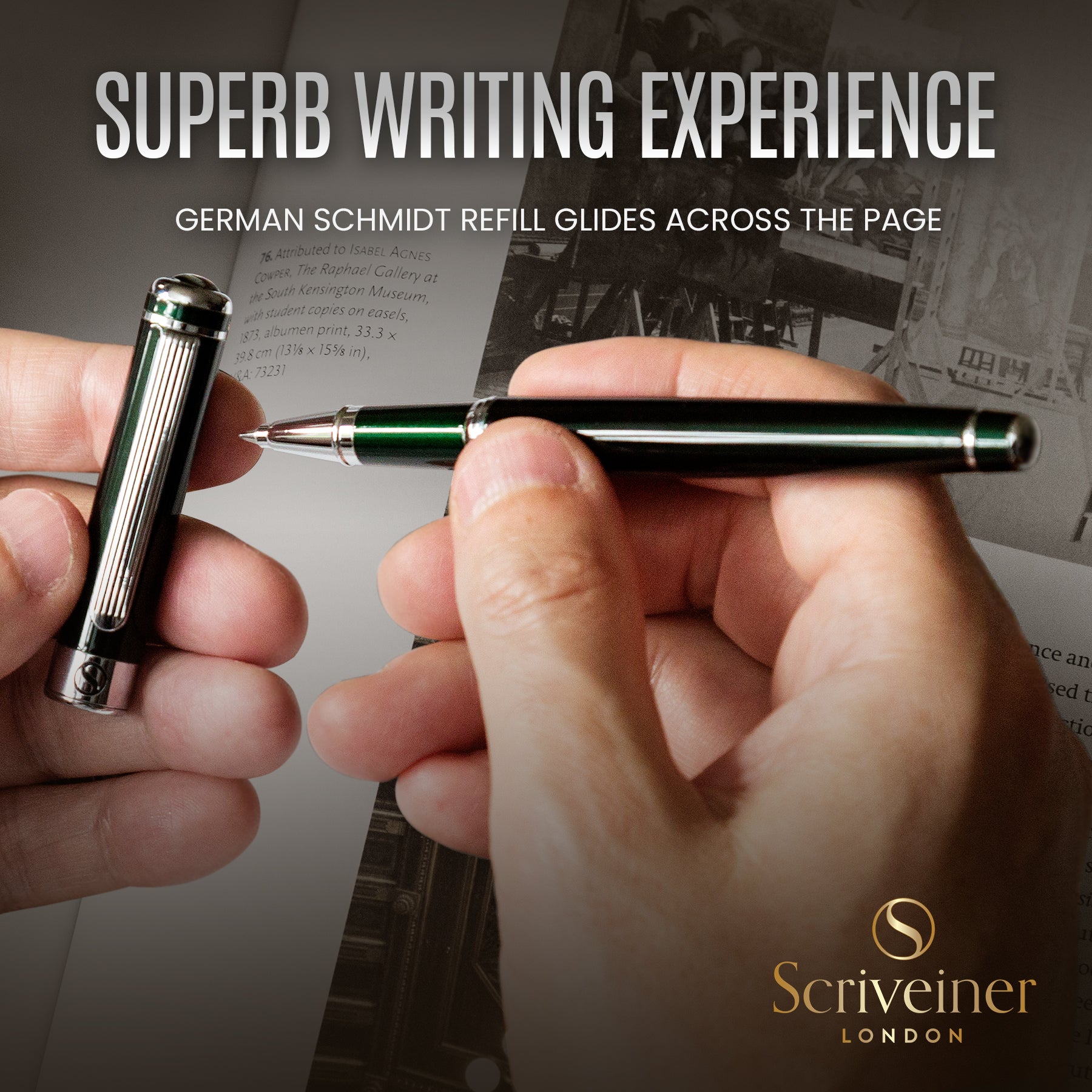 Scriveiner Classic British Racing Green Rollerball Pen