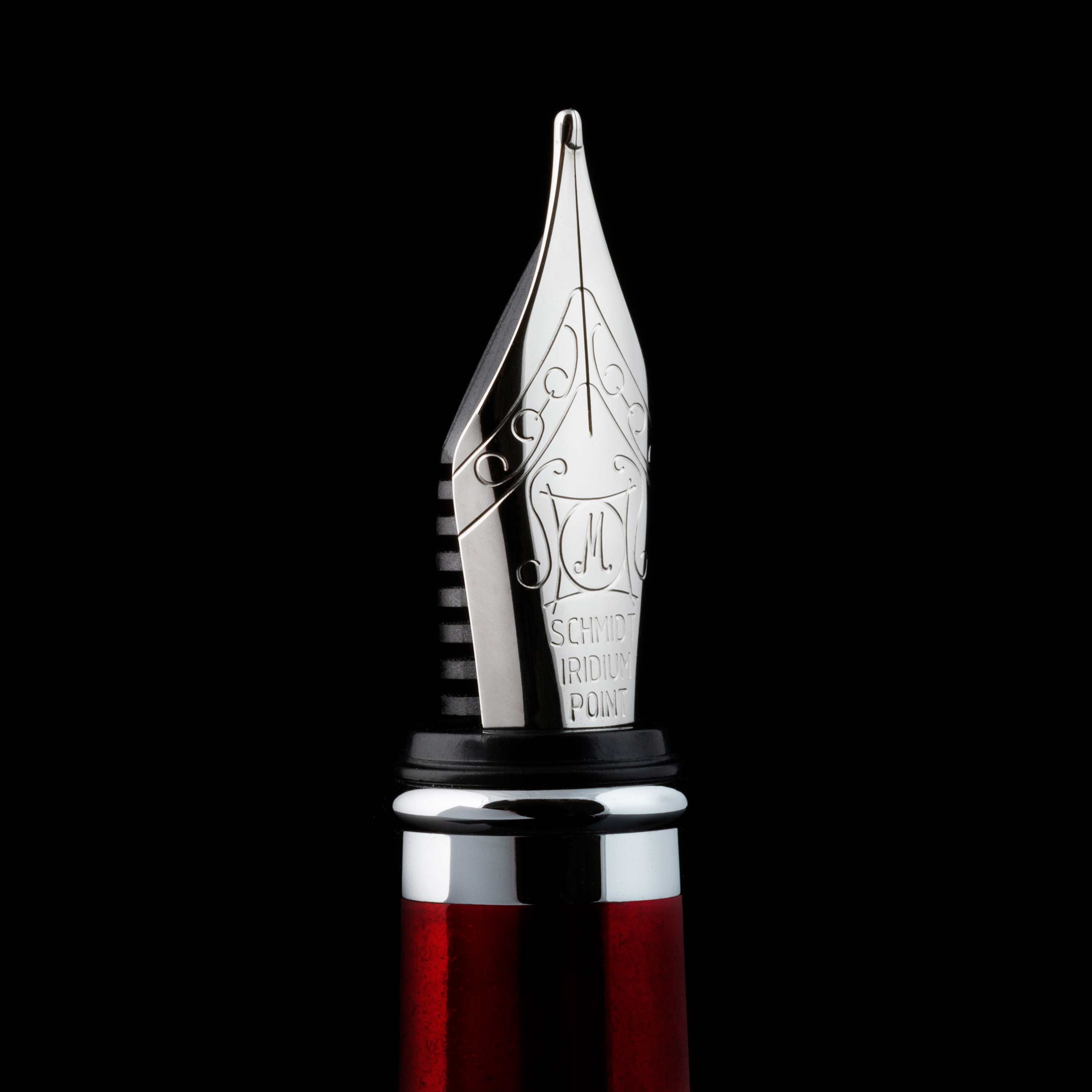 Classic Crimson Red Fountain Pen - Medium Nib